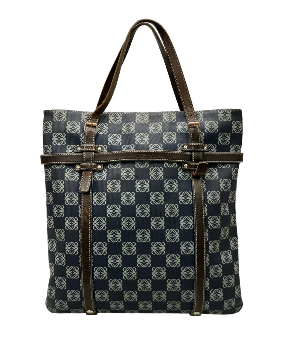 Loewe Top Handle Bag Leather Black Gray